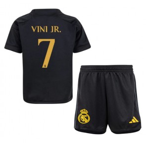 Maillot de foot Real Madrid Vinicius Junior #7 Troisième enfant 2023-24 Manches Courte (+ pantalon court)